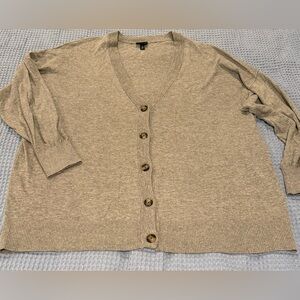 Torrid Grey Button-Up Cardigan
